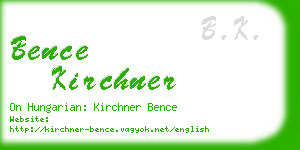 bence kirchner business card